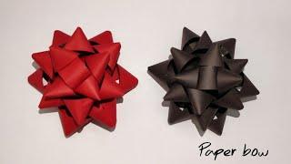 DIY - Easy way to make Paper Bow || By Crafty Sakshi