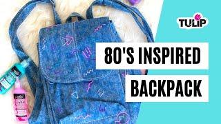 DIY 80s Print Backpack