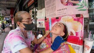 Amazing Street Gua Sha massage and Full Face Service in Bangkok