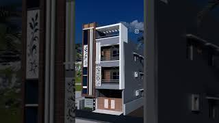 #mordendesign@small House   elevation 3d view