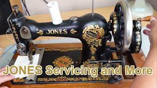 Servicing this Beautiful Classic Jones Sewing Machine