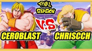 SFV CE  Ceroblast (Ken) vs ChrisCCH (Eleven/Nash)  Ranked Set  Street Fighter 5