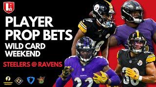 NFL Playoffs Player Prop Picks Wild Card Weekend | Pittsburgh Steelers vs Baltimore Ravens Best Bets