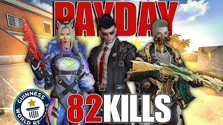 *82* KILLS in the NEW PAYDAY GAME MODE | WORLD RECORD? - Blood Strike Mobile 120 FPS