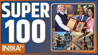 Super 100 : Pakistan Train Hijack | PM Modi In Mauritius | Parliament Session | Sambhal Holi | Yogi