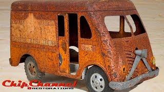 1957 Tonka Rescue Squad Metro Van Ambulance Fire Department Truck Restoration