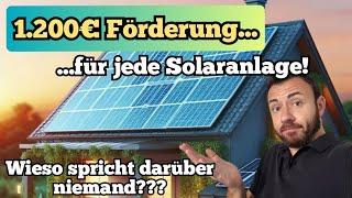 Versteckte Solarförderung 2024 über 1200€ für fast jede PV-Anlage! Mit diesem Steuertrick geht das!