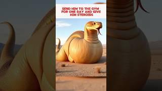 Giant Snake  To Gentle Animals - Edition Transform #shorts #transformation #animals #shortvideo