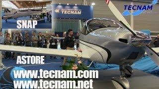 TECNAM ASTORE, Tecnam SNAP, Tecnam Sierra light sport aircraft AERO EXPO Friedrichshafen.