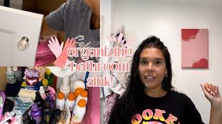 cleaning and organizing my bathroom sink!