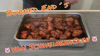 Burned Ends vom Schweinenacken/BBQ Grill Rezept Video /BBQ Freunde Aktion/