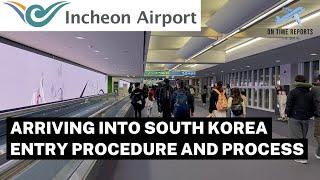 Seoul Incheon (ICN) Airport International Arrivals Procedure and Transfer to Train to City