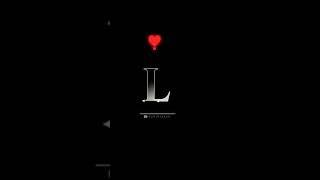 L letter whatsapp status // L name status ️  // black screen status