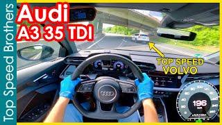 Audi A3 (8Y) 35TDI (2022) AUTOBAHN POV TOP SPEED  #TopSpeedBrothers