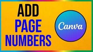 How to Add Page Number in Canva (QUICK METHOD)