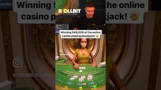 Winning $48,000 In One Go On Blackjack At The Casino! #casino #blackjack #gambling