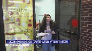 Giles County Schools remain closed due to water outages after winter storm