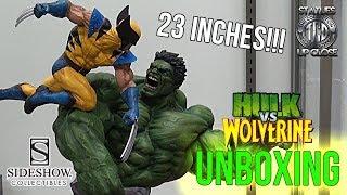 Hulk Vs Wolverine Sideshow Statue Unboxing