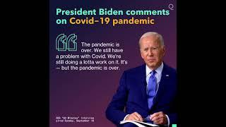 Biden Says ‘Pandemic Is Over’ on '60 Minutes'