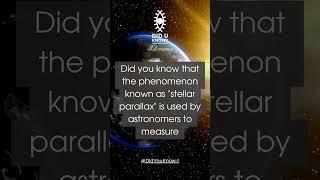 Stellar parallax  #facts #space #astronomy