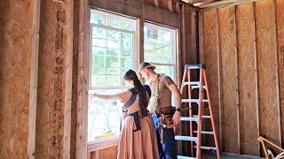 After Roofing Was Delayed We Have A New "Window" Of Opportunity | DIY Off-Grid House Build (By Hand)