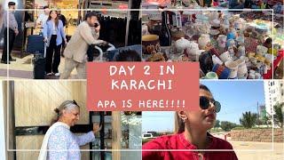 DAY 2 IN KARACHI - APA IS HERE!! SHOPPING HAUL !! - Vlog