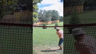 working on that draw #Golf #Swing in the #backyard 