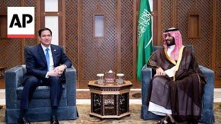 Rubio meets Saudi Crown Prince Mohammed bin Salman ahead of Ukraine talks in Jeddah