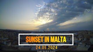 Sunset in Malta: Daily Time Lapse Challenge 24.05.2024