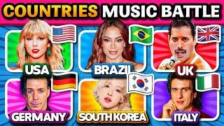 SAVE ONE SONG  USA vs BRAZIL vs UK vs GERMANY vs SOUTH KOREA vs ITALY  Music Quiz