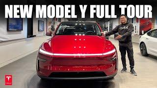 First Look at New Tesla Model Y Juniper in The US / New Model Y Refresh Full Tour! #tesla