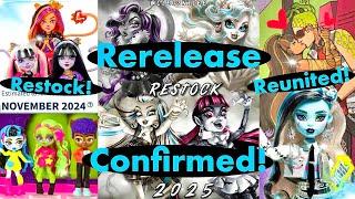 MONSTER HIGH| 2024 NEWS️|Reel Drama RESTOCK 2025, Cleo & Deuce Reunite, G3 Potion Minis & MORE