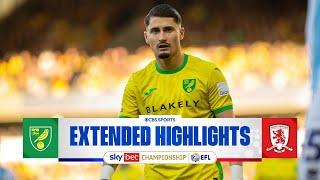 Norwich City vs. Middlesbrough: Extended Highlights | EFL Championship | CBS Sports Golazo