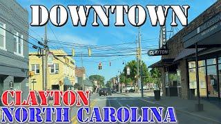 Clayton - North Carolina - 4K Downtown Drive