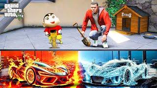 Shinchan and Franklin Collecting Elemental Cars in The Underground in Gta 5