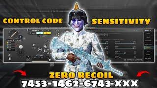 New Update 3.4️Best Sensitivity Code + Control Settings Pubg Mobile/Bgmi Sensitivity 2024