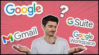 The difference between Google Account, Gmail and Workspace (GSuite)