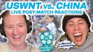USWNT vs. CHINA - LIVE POST-GAME REACTIONS w/ Sam Mewis & Meghan Klingenberg - 5/31/25 @ 7:30PM ET
