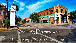 Walking Conway, SC - City Square Tour - (USA)