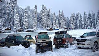 Düzce Pürenli Yaylası Offroad-Kar gezimiz.  (Jimny, Feroza,vitara, niva, cherokee, hilux, l200)