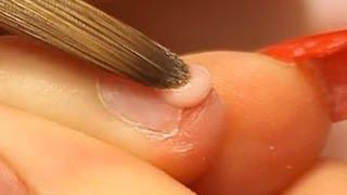 How to Apply Acrylic Nails on Short Bitten Nails Tutorial Video by Naio Nails