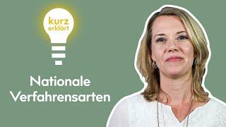 Nationale Verfahrensarten - Kurz erklärt #4 | B_I MEDIEN