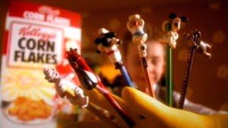 Wallace & Gromit - Cornflakes Pencil Toppers Commercial (1998)