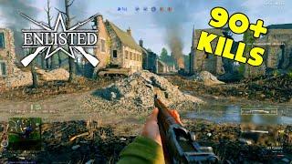 Intense Battles in Ruins of Vaux (Invasion) | "Enlisted" Gameplay | 90+ Kills Infantry Game!