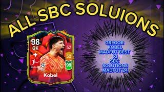 GREGOR KOBEL 98 RATED| ALL 13 MADFUT SOLUTIONS | MADFUT BEST X1 SBC SOLUTION | MADFUT 24