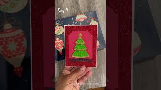 Spellbinders 12 Days of Stitchmas, Day 1: Christmas Tree Card! Full Tutorial Later Today!