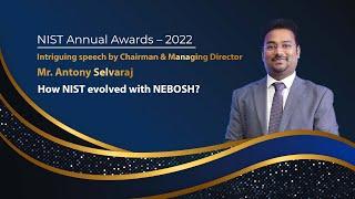 Inspiring speech by NIST Managing Director – Mr. Antony Selvaraj