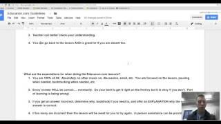 Video Lessons:  How & Why