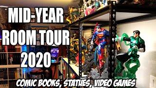 Mid-Year ROOM TOUR! COMIC BOOKS | STATUES | ARCADE1UPs and More!