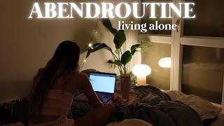 Cozy living alone ABENDROUTINE // Zeit alleine romantisieren, Kochen, Tipps alleine leben, Sport